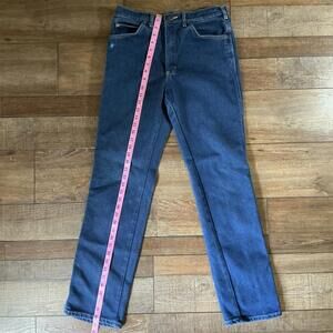 90s VINTAGE 32x34 - Lee Jeans Men's Dark Wash Straight Leg USA Made Denim #24629